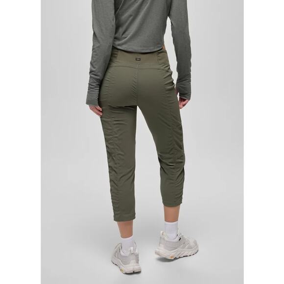 Prana Koen Capri Womens XXL Grape Leaf Standard Fit Crop Mid Rise Soft Waistband - Picture 2 of 12